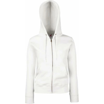 F.O.L. Premium Lady-Fit Hooded Jacket biela
