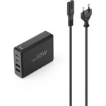 Hama Зарядна станция 65 W, GaN, Fast Charger, 2 x USB-C, 2 x USB-A, PD (HAMA-201979) - stokatastoki