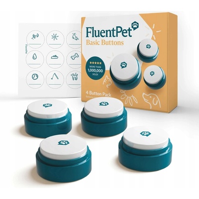 FluentPet Basic Buttons 4 tlačítka pro komunikaci se psem kočkou