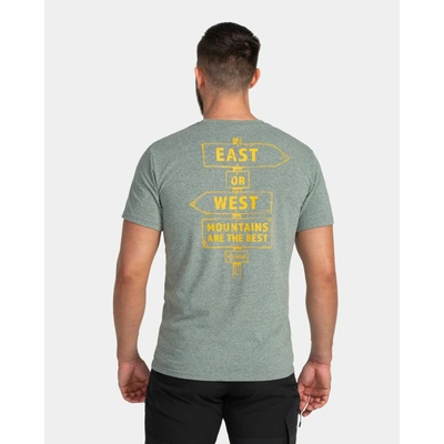 Kilpi Мъжка памучна тениска Kilpi BANDE-M Тъмнозелена Kilpi | Zelen | МЪЖЕ | XS