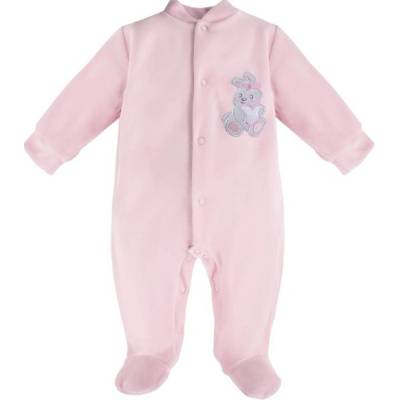 Newborn overal velur růžový