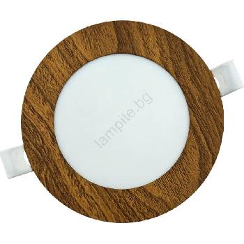 Baterie Centrum Led Лампа за окачен таван circle led/6w/230v 4200k Ø 11, 8 см кафяв (bc0605)