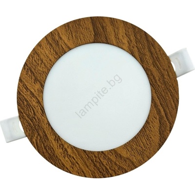 Baterie Centrum Led Лампа за окачен таван circle led/6w/230v 4200k Ø 11, 8 см кафяв (bc0605)