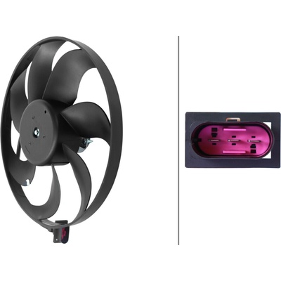 Ventilátor chladenia motora HELLA 8EW 366 420-011 (8EW366420011)