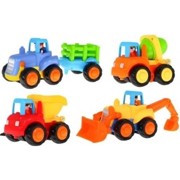 Huile Toys sada Traktor + bager + domiešavač + tatra