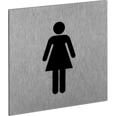 Walteco Symbol "WC-ženy", 60x60mm, nerez, samolepka , 20875