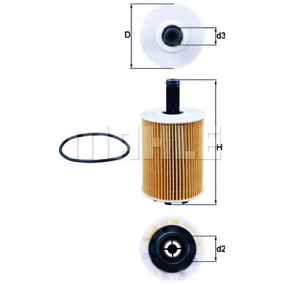 Olejový filter MAHLE ORIGINAL OX 188D (OX188D)