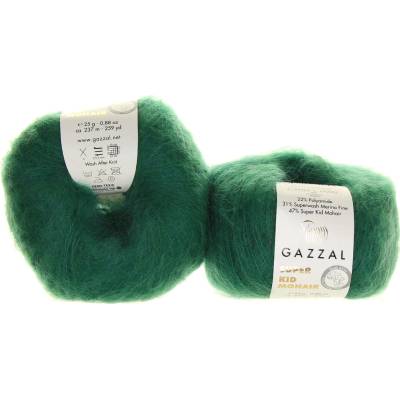 Gazzal Super Kid Mohair 64424 tmavší zelená