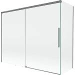 Mexen Rox параван за вана 2-крилен плъзгащ се 190 + 80 x 150 см, прозрачен, gun metal - 8C9-190-080-95-00 (8C9-190-080-95-00)