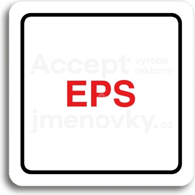 ACCEPT Piktogram EPS - bílá tabulka - barevný tisk