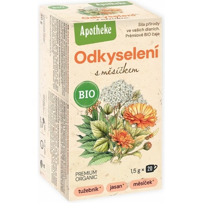 Apotheke Odkyselení s měsíčkem čaj 20 x 1,5 g