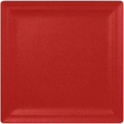 RAK Porcelain Talíř mělký čtvercový 30 cm světle červená RAK-NFCLSP30BR