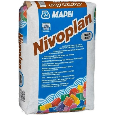 MAPEI Nivoplan cementová vyrovnávací malta na stěny a podlahy 25 kg Šedá