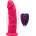 SilexD Model 2 Vibrating Premium Silicone Dual Density Dildo 7" with Remote Pink