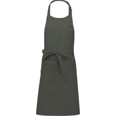 Kariban Zástěra Kariban K885 s laclem COT20K885a1499-green olive
