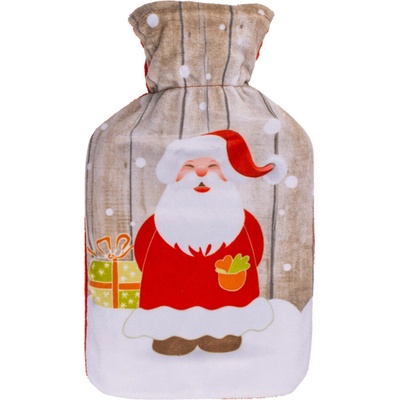 GiftyCity Termofor s fleecovým obalem, 0,7 l, Santa Claus