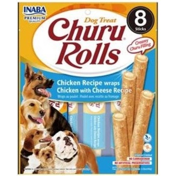 Churu Dog Rolls Chicken with Cheese wraps 8 x 12 g