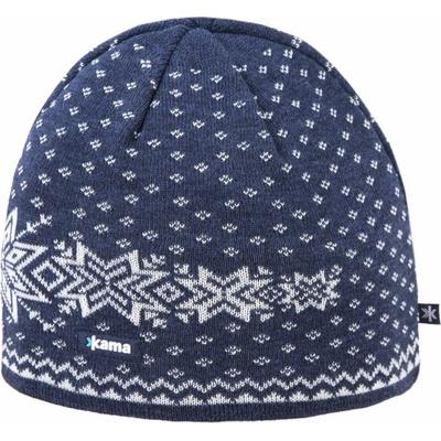 Kama pletená merino čepice A128 navy