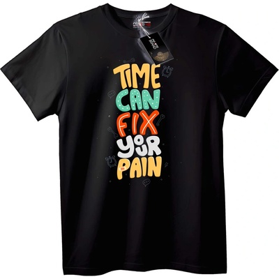 NOONEBRAND Тениска Времето Лекува Всяка Болка - 3XL, White
