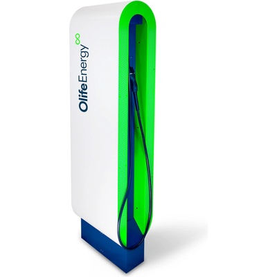 OlifeEnergy Stojanová dobíjecí stanice BASE 2x Type 2 4m 400 V AC 2x22 kW 2x 32 A