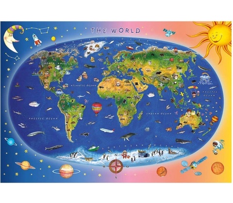 Dino mapa 300 dílků