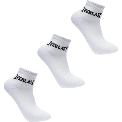 Everlast Детски чорапи Everlast Quarter Socks 3 Pack Childrens - White