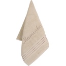 Bellatex froté uterák s výšivkou Maminka 50 x 100 cm béžová