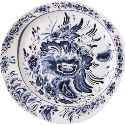 Seletti Jídelní talíř DIESEL CLASSICS ON ACID HOLLANDIA FLOWERS 28 cm modrá porcelán