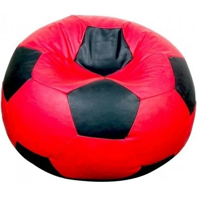 TiaHome futbalová lopta XXL červeno čierna