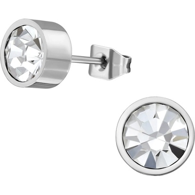 Mabell dámské náušnice z chirurgické oceli DOMELIPA CZ22129107-WHITEC45