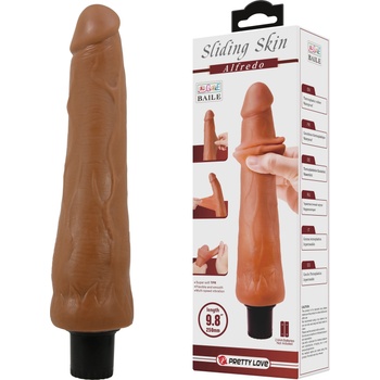 Pretty Love Waldorf Sliding Skin Vibrator 25cm Brown