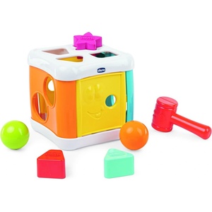 Chicco Сортер за подреждане 2 в 1 Chicco - Кубче с чукче (T0407)