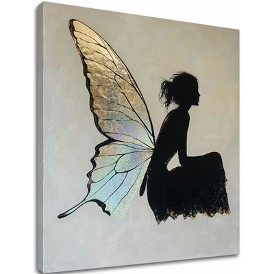 Obraz Káľovnej motýľov - 100% originál domaľovaný akrylom - 100x100 cm