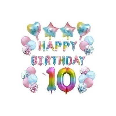 Balónkový set HB duhový číslo 10
