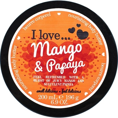 I Love Mango & Papaya tělové máslo 200 ml