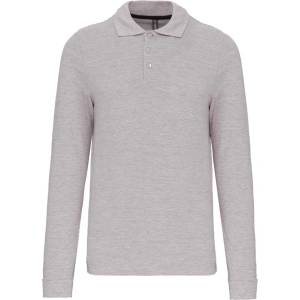 Kariban pique k243 / Мъжка поло тениска с дълъг ръкав - оксфордско сиво 4xl (20k24339814)