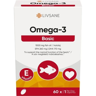 Livsane Omega-3 high dosage 60 kapsúl