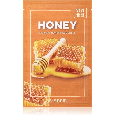 The Saem Natural Mask Sheet Honey платнена маска с силно хидратиращ и подхранващ ефект 21ml