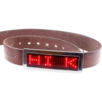 Led opasek Red metalic