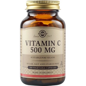 Solgar Vitamin C, 500 mg, 100 растителни капсули, Solgar