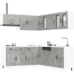 vidaXL Комплект кухненски шкафове от 11 части Kalmar, инженерно дърво (3314915)