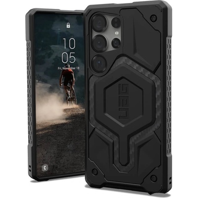Urban Armor Gear Gear Monarch Pro Case - удароустойчив хибриден кейс с MagSafe за Samsung Galaxy S25 Ultra (черен-карбон)