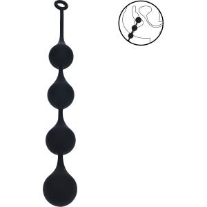Levelz Silicone Waterdrop Anal Balls XXL 60mm Black