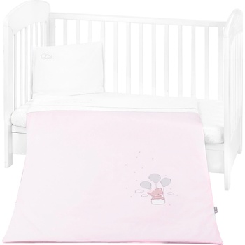 KikkaBoo Бебешки спален комплект с бродерия 3 части Dream Big Pink (41101030154)