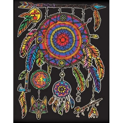 Colorvelvet Sametový obrázek Lapač snů 47x35cm COLORVELVET - RC_306595
