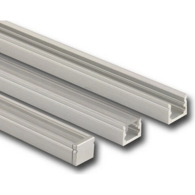 ML-761.003.07.2 Přisazený hliníkový profil PT, 10x8 mm, čirý difuzor, komplet, 2 m