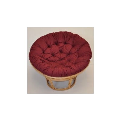 Axin trading Relaxační papasan ARTEMIS 110 cm ratan látka medová vínový – Zbozi.Blesk.cz