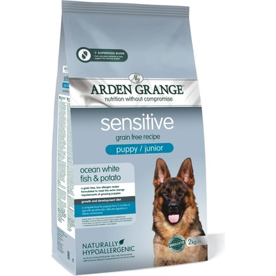 Arden Grange Puppy & Junior Sensitive Grain Free Fresh Ocean White Fish & Potato 2 kg