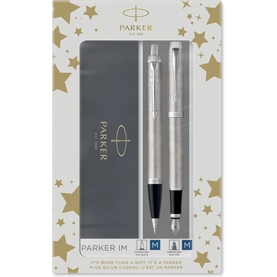 Parker Duosæt IM CT химикалка + писалка сребро (2183058)