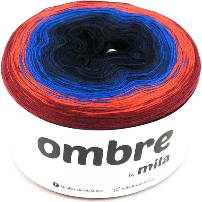 MILA Příze OMBRE Classic 1200m/3nitky M040R - Azteca